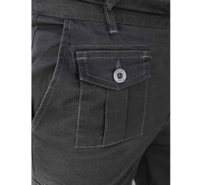 Pánské tmavě šedé šortky FashionStreet SX2430