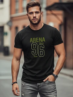 Tshirt męski z nadrukiem  czarny model 22194512 - FashionStreet