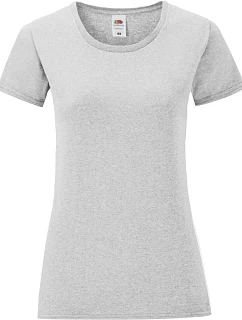Fruit of the Loom Lady-Fit Iconic 150 T Dámské tričko 16.1432 heather grey
