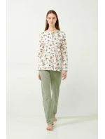 květinové pyžamo model 20516267 - Vamp květinové pyžamo model 20516267 - Vamp
