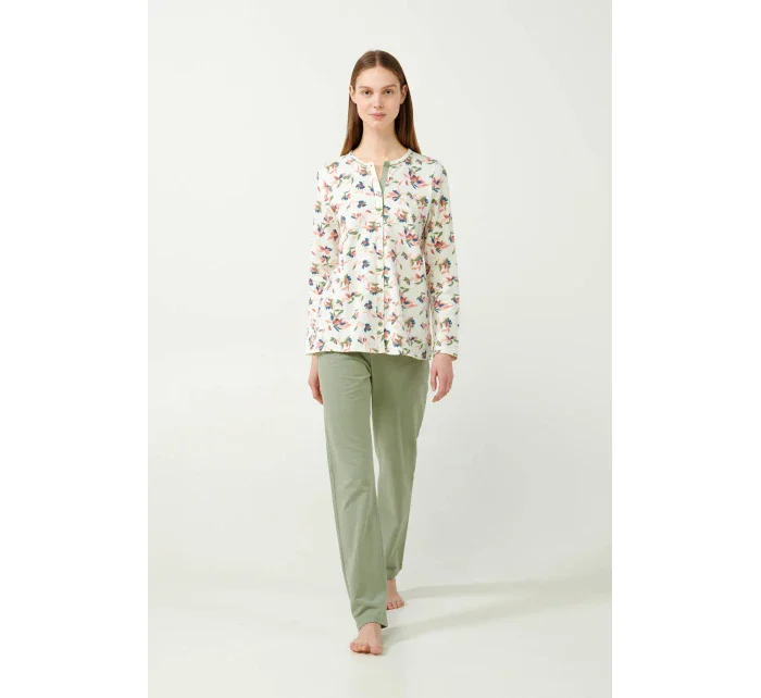 květinové pyžamo model 20516267 - Vamp květinové pyžamo model 20516267 - Vamp