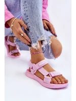 Dámské sandály Big Star model 21609167 Růžové - Big Star Shoes Dámské sandály Big Star model 21609167 Růžové - Big Star Shoes