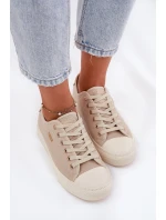 Dámské Textilní Tenisky Big Star RR274767 Béžové Dámské Textilní Tenisky Big Star RR274767 Béžové