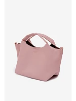Růžová kabelka z imitace kůže Corisse