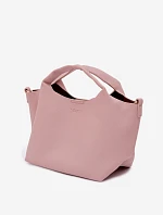 Růžová kabelka z imitace kůže Corisse