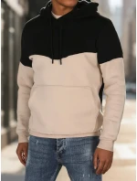 Pánská základní mikina s kapucí černá model 21985926 - Dstreet