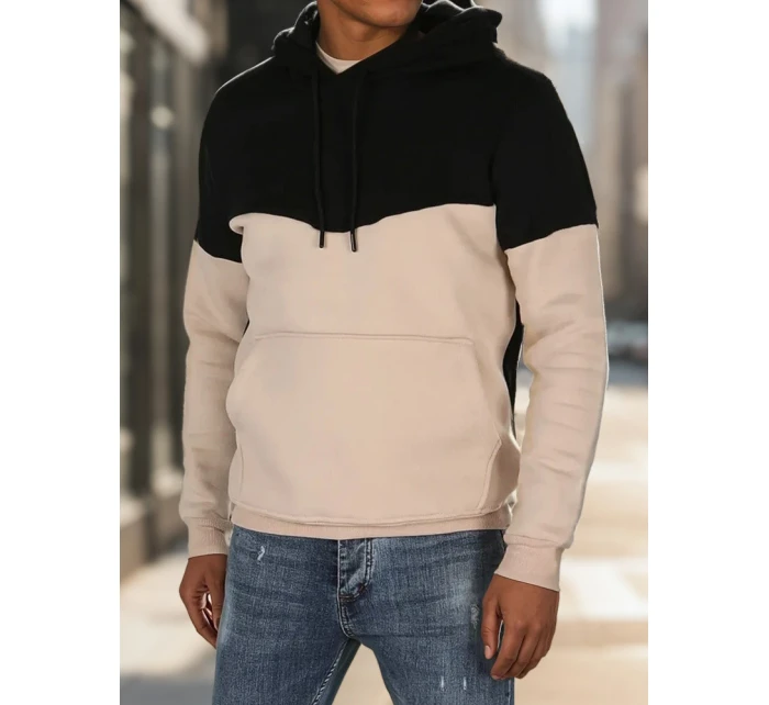 Pánská základní mikina s kapucí černá model 21985926 - Dstreet