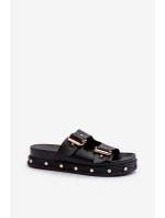 Dámské sandály na platformě Big Star NN27402 černé Dámské sandály na platformě Big Star NN27402 černé