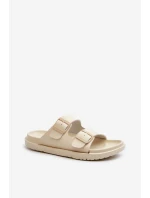 Lehké Pěnové Dámské Žabky S Big Star Béžové model 21660703 - Big Star Shoes Lehké Pěnové Dámské Žabky S Big Star Béžové model 21660703 - Big Star Shoes