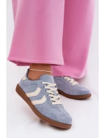 Dámské tenisky z eko semiše modré model 22027731 - EVENTO Dámské tenisky z eko semiše modré model 22027731 - EVENTO