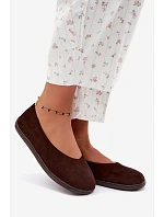 Dámské baleríny barefoot čokoládové Hollin Dámské baleríny barefoot čokoládové Hollin