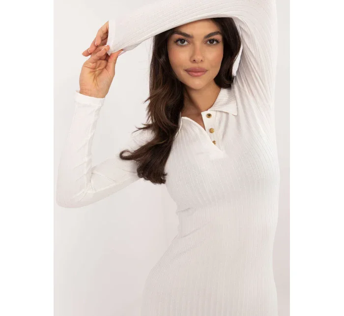 Šaty RV SK model 20619228 ecru - FPrice Šaty RV SK model 20619228 ecru - FPrice