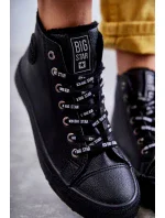 Dámské Tenisky Big Star Vysoké Zateplené Černé EE274110 Dámské Tenisky Big Star Vysoké Zateplené Černé EE274110