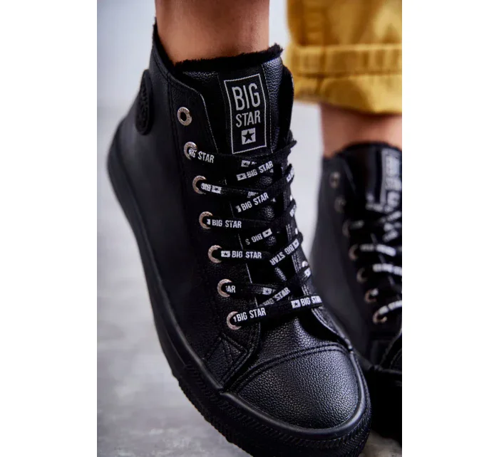 Dámské Tenisky Big Star Vysoké Zateplené Černé EE274110 Dámské Tenisky Big Star Vysoké Zateplené Černé EE274110