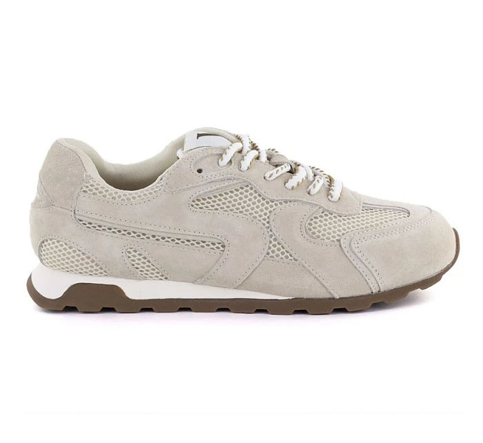 Dámské semišové kožené polobotky béžové model 22068880 - VINCEZA