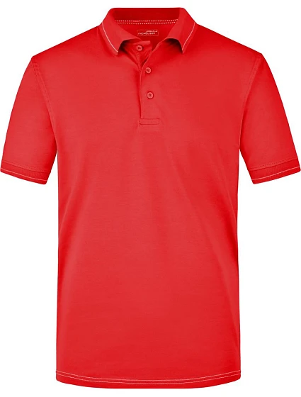 Daiber JN 569 Pánské žerzejové elastické polo 02.0569 red/white Daiber JN 569 Pánské žerzejové elastické polo 02.0569 red/white
