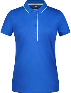 Daiber JN 727 Dámské piqué polo s kontrastní légou 02.0727 royal/white