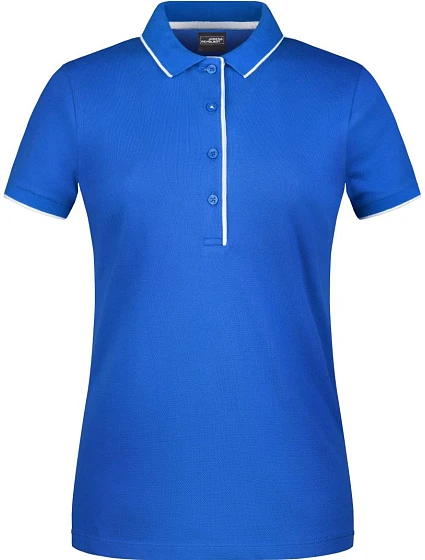 Daiber JN 727 Dámské piqué polo s kontrastní légou 02.0727 royal/white Daiber JN 727 Dámské piqué polo s kontrastní légou 02.0727 royal/white