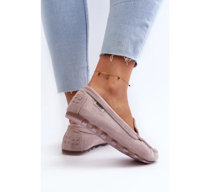 Dámské lodičky z semiše fialové model 21659278 - Boto