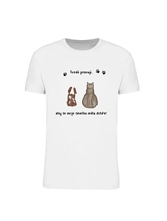 Personalizované pánské tričko s ilustrací zvířátek