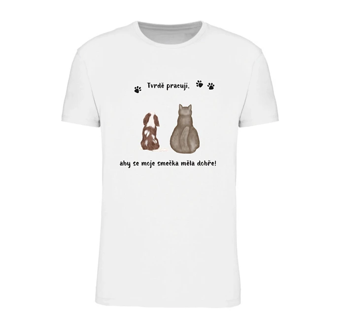 Personalizované pánské tričko s ilustrací zvířátek Personalizované pánské tričko s ilustrací zvířátek