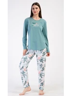 Dámské pyžamo dlouhé model 21154956 - Vienetta Dámské pyžamo dlouhé model 21154956 - Vienetta