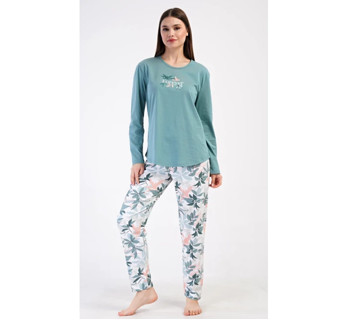 Dámské pyžamo dlouhé model 21154956 - Vienetta Dámské pyžamo dlouhé model 21154956 - Vienetta