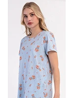 Dámské domácí šaty s krátkým rukávem model 22405486 - Vienetta Dámské domácí šaty s krátkým rukávem model 22405486 - Vienetta
