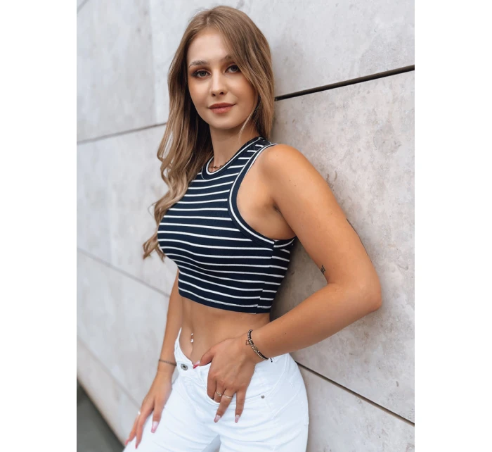 Dámský pruhovaný top STELLA MAE navy blue FashionStreet RY2279