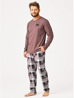 Pyžamo Key MNS 620 dlouhé rukávy/nohavice 3XL–4XL