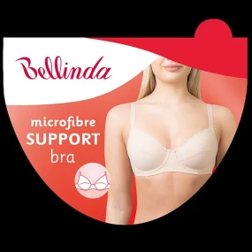 Podprsenka s kosticí SUPPORT BRA - BELLINDA - bílá