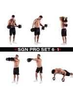 HMS SGN140 sada závaží 6v1 (činka, činky a kettlebell) 40 kg HMS SGN140 sada závaží 6v1 (činka, činky a kettlebell) 40 kg