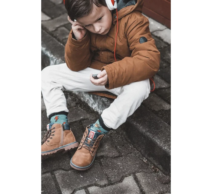 Dětské Trappery Big Star KK374130 Velbloud Dětské Trappery Big Star KK374130 Velbloud