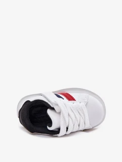 Dětské sportovní sneakers se svítící podrážkou Arielle – bílo-černé