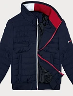 Pánská prošívaná bunda se stojáčkem J.Style navy blue (84M3025-215)