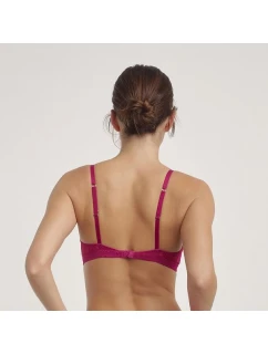 Dámská krajková podprsenka bez kostic  TRIANGLE BRA  červená model 21310379 - DIM