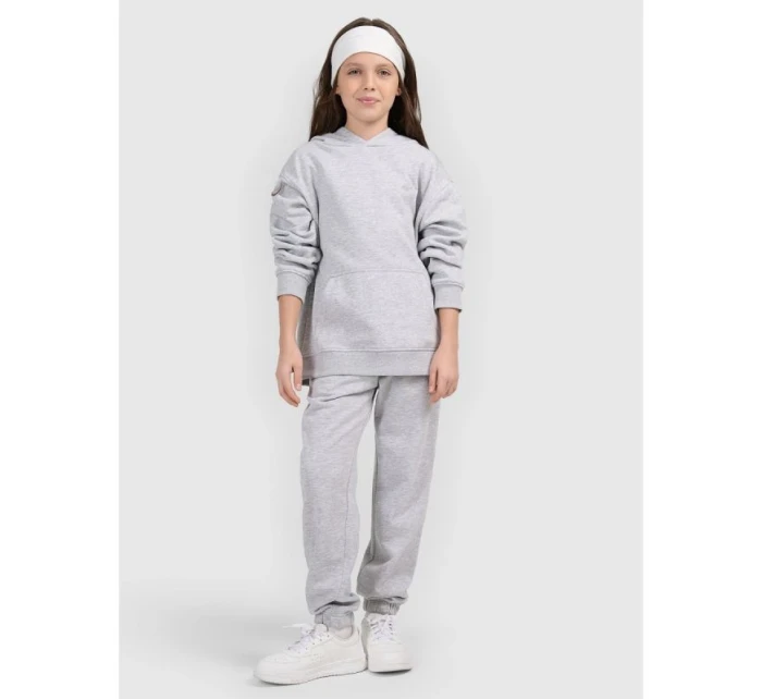 Dívčí nepruhovaná mikina s kapucí 4F 4FJWMM00TSWSF1862-25M Dívčí nepruhovaná mikina s kapucí 4F 4FJWMM00TSWSF1862-25M