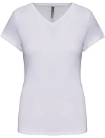 K Dámské elastické tričko s výstřihem do V 20. white model 22511792 - Kariban K Dámské elastické tričko s výstřihem do V 20. white model 22511792 - Kariban