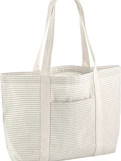 W 255 Nákupní taška pruhovaná z bio bavlny model 22432862 grey stripe - Westford Mill
