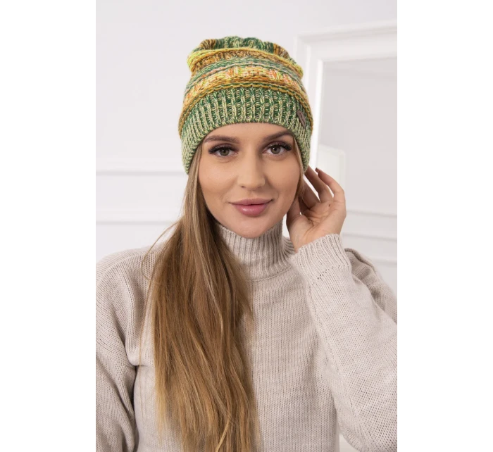 Fleecová čepice Patrycja K254 green neon+green Fleecová čepice Patrycja K254 green neon+green