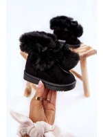 Dětské teplé sněhule Černé model 21600339 - Boto Dětské teplé sněhule Černé model 21600339 - Boto