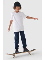 Chlapecké Kalhoty Jogger Casual Hladké Tmavě Modré model 21668668 - 4F