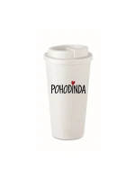 POHODINDA - bílý termohrnek 475 ml