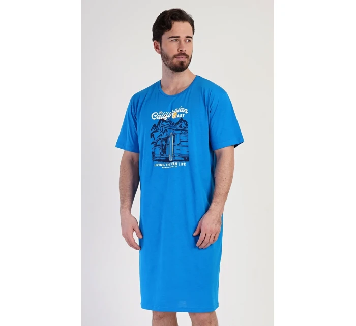 Pánská noční košile s krátkým rukávem California