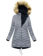 DWUSTRONNA DAMSKA KURTKA ZIMOWA Z KAPTUREM model 21241839 - MHM