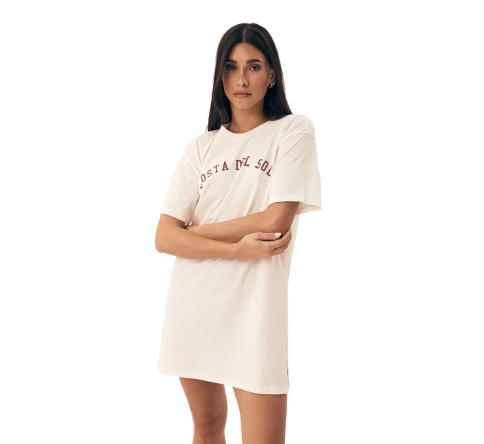 Dámská noční košilka 42675 Nimes cream - HENDERSON Dámská noční košilka 42675 Nimes cream - HENDERSON