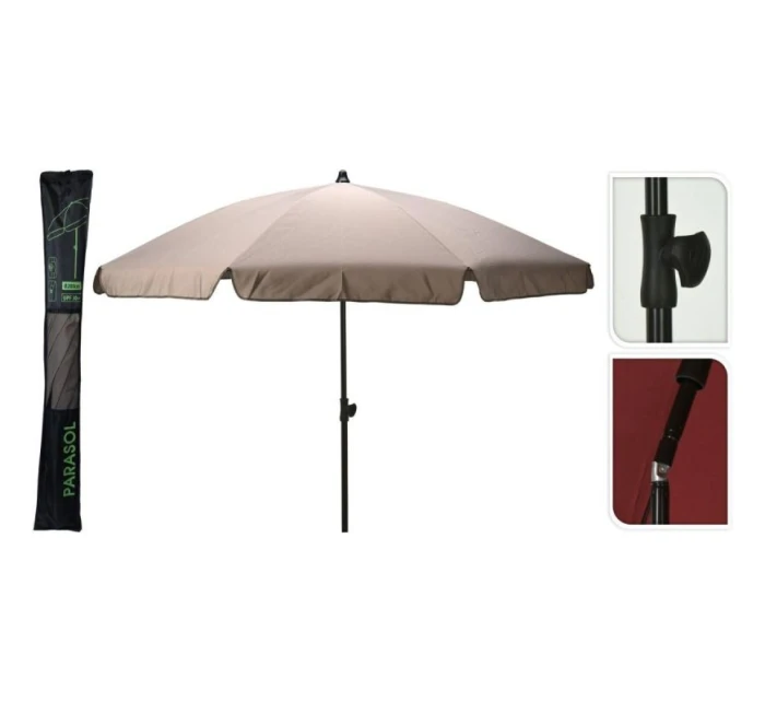 ZAHRADNÍ SLUNEČNÍK 185CM PÍSEK