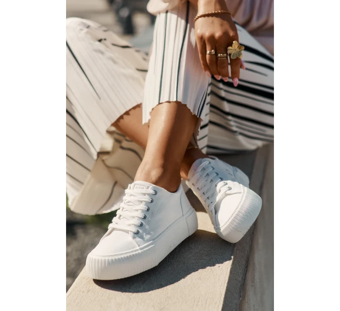 Textilní Dámské Tenisky Big Star model 21692182 Bílé - Big Star Shoes Textilní Dámské Tenisky Big Star model 21692182 Bílé - Big Star Shoes