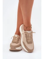 Dámské semišové tenisky na platformě Big Star RR274A345 HI-POLY SYSTEM Tmavě béžové Dámské semišové tenisky na platformě Big Star RR274A345 HI-POLY SYSTEM Tmavě béžové