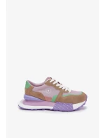 Dámské semišové tenisky na platformě Big Star – růžové Dámské semišové tenisky na platformě Big Star – růžové